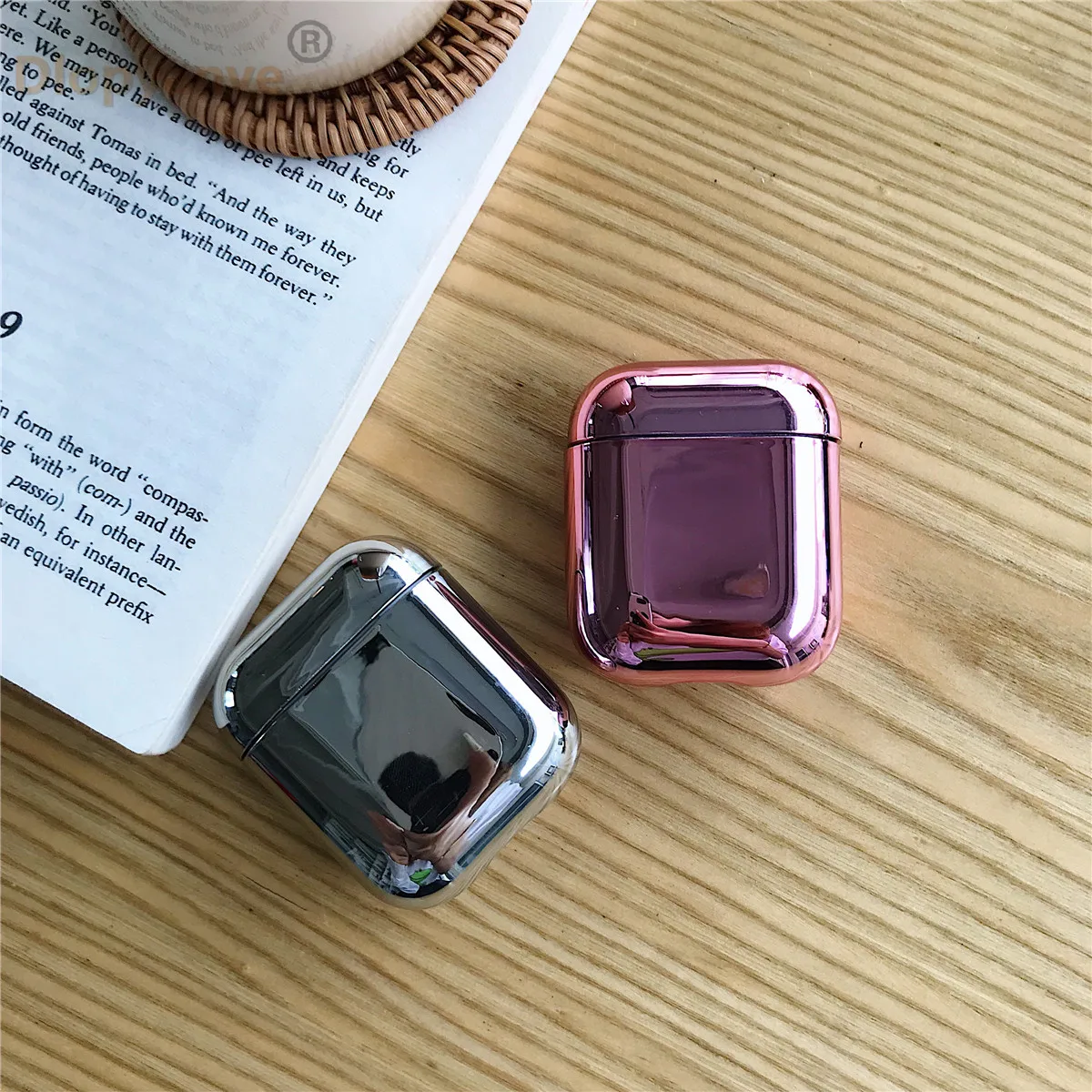 Для Apple AirPods чехол мультфильм Bluetooth наушники защитный Жесткий ПК для Air Pods