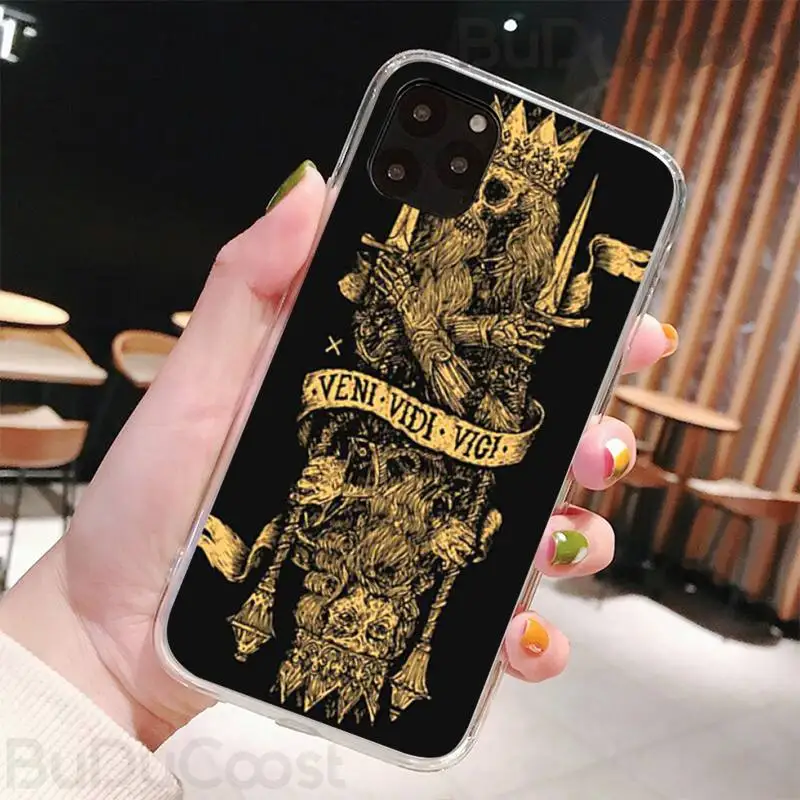 

Riccu Veni Vidi Vici Phone Case For iPhone 7 8 Plus X XS Max XR Coque Case For iphone 5s SE 2020 6 6s 11Pro 12