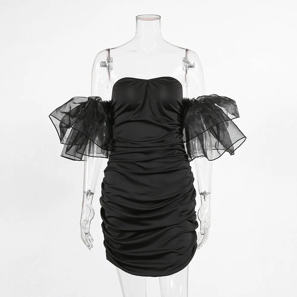 Черные сексуальные платья вечерние для ночного клуба 2020 женская летняя одежда