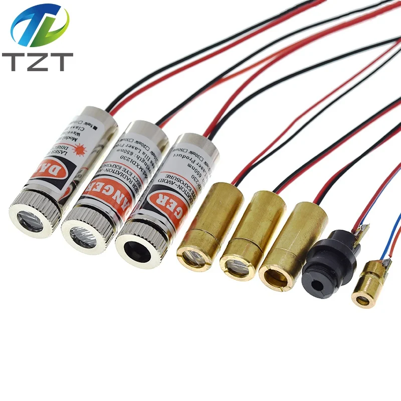 650nm 5mW Red Point / Line Cross Laser Module Head Glass Lens Focusable Focus Adjustable Diode Industrial Class |