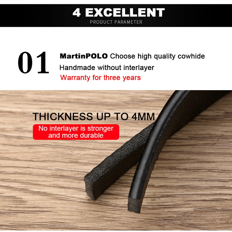 Мужской ремень MartinPOLO из воловьей кожи MP01401P деловой пояс натуральной с