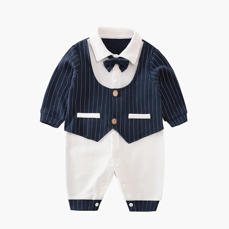 Gentleman baby clothes Full Sleeve cotton infantis clothing romper cartoon costume ropa bebe newborn boy |