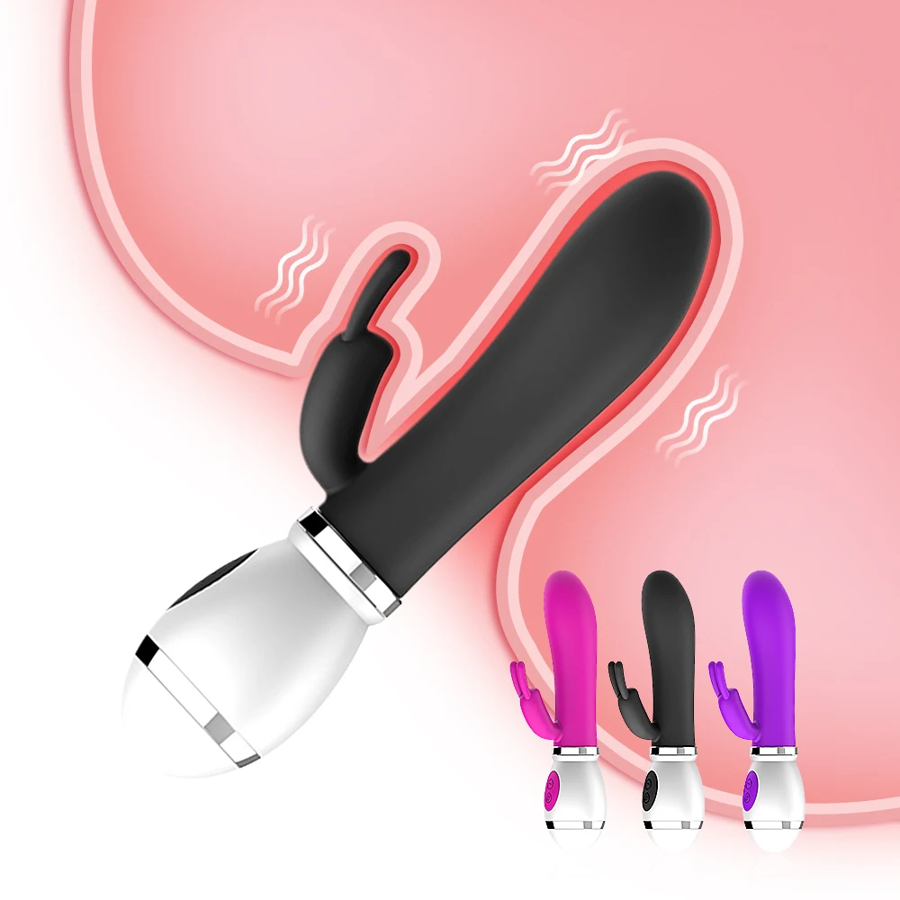 Кролик вибратор 12 Скоростей Вагина Стимулятор клитора USB Перезаряжаемый Женский