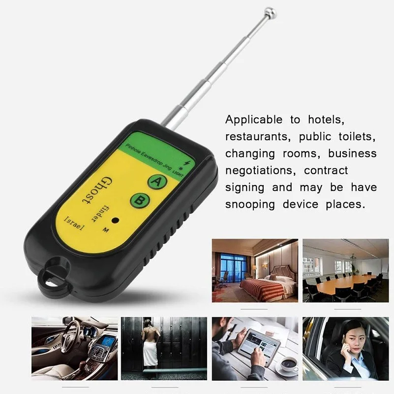 Камера Espia Dedektor Ghost sensor Скрытая камера Ошибка Eavesdropper Звуковой сигнал GSM шпионские вещи искатель беспроводной ошибка Мини