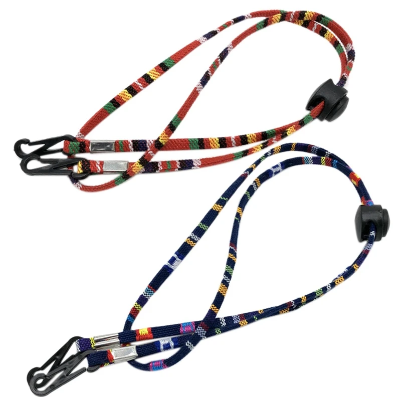 

2 Pcs Adjustable Face Mask Hanging Rope Face Mask Lanyard Anti-Lost Disposable Mask Holder Ear Hanging Rope, No.1 & No.3
