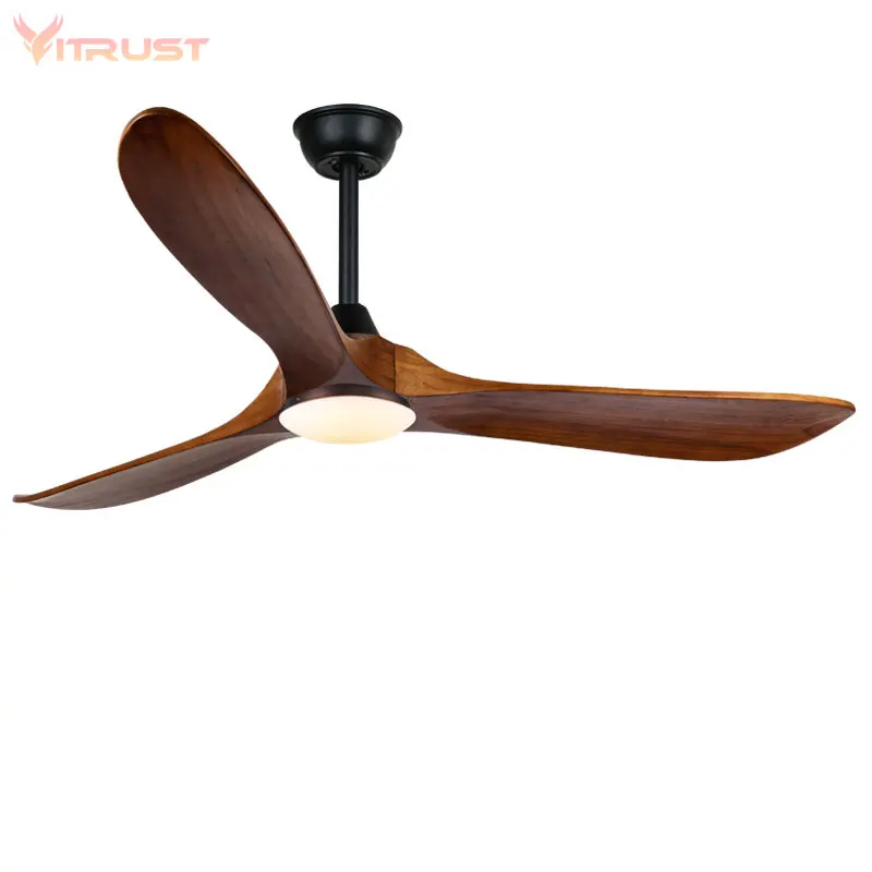 Modern Reversible DC Ceiling Fan 3 Blade Ceiling Fan with Light LED Remote Control Super Quiet Fan