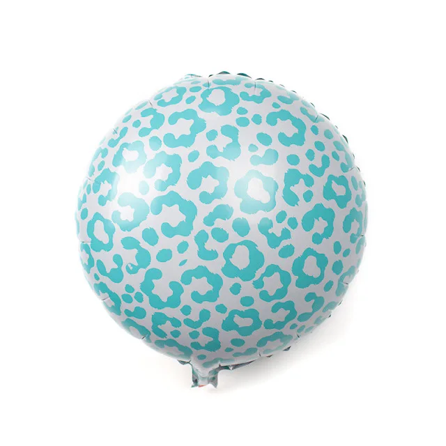 leopard blue 1" Леопардовый принт воздушный шар Зебра печати модные сексуальные вечерние украшения 1 шт 3 шт - Цвет: leopard blue