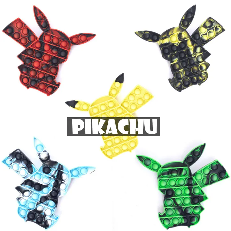 

Cartoon Anime Pop Bubble Antistress Toys Fidget Reliver Stress Toy Rainbow Push Adults Children Sensory Toys to Relieve Autism