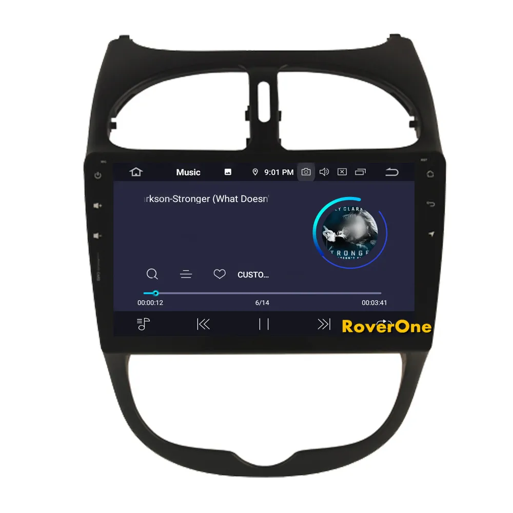 RoverOne автомобильный мультимедийный плеер для peugeot 206 206CC 206SW Android 9,0 4G+ 64G Octa Core радио gps навигация головное устройство Phonelink