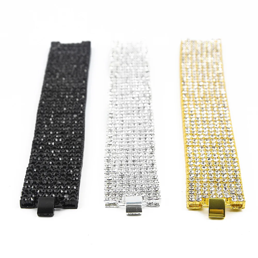 

Iced Out Bling Bling Zircon Hip Hop Fashion Street Rapper Bracelet Punk Luxury For Men & Women Wedding Bridal Jewelry gift