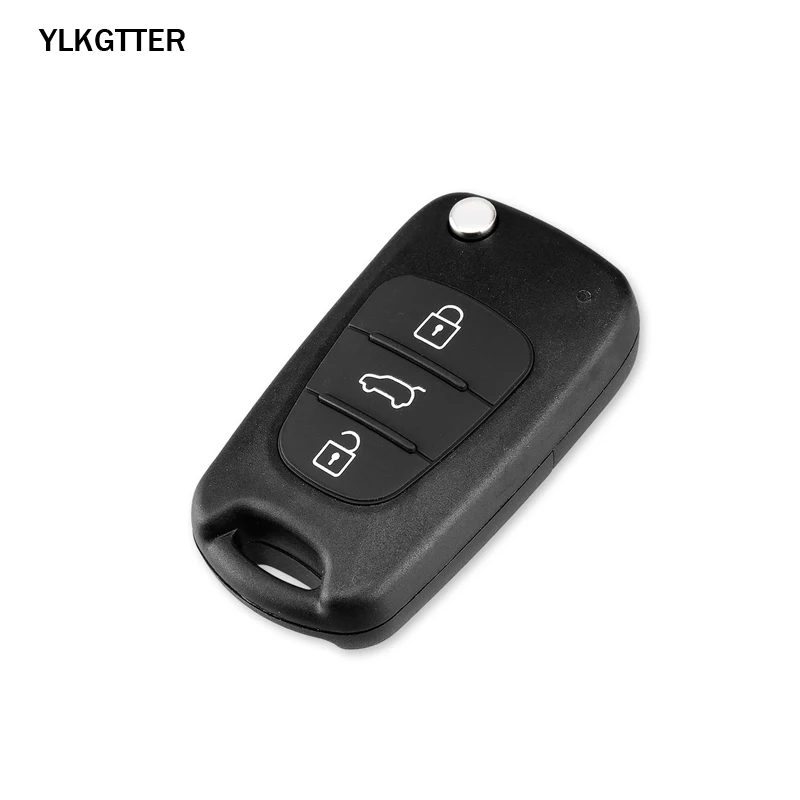 YLKGTTER 3 Buttons Car Key Shell Case For Hyundai I20 I30 IX35 I35 Kia Picanto Sportage K5 Flip Floding Remote | Автомобили и