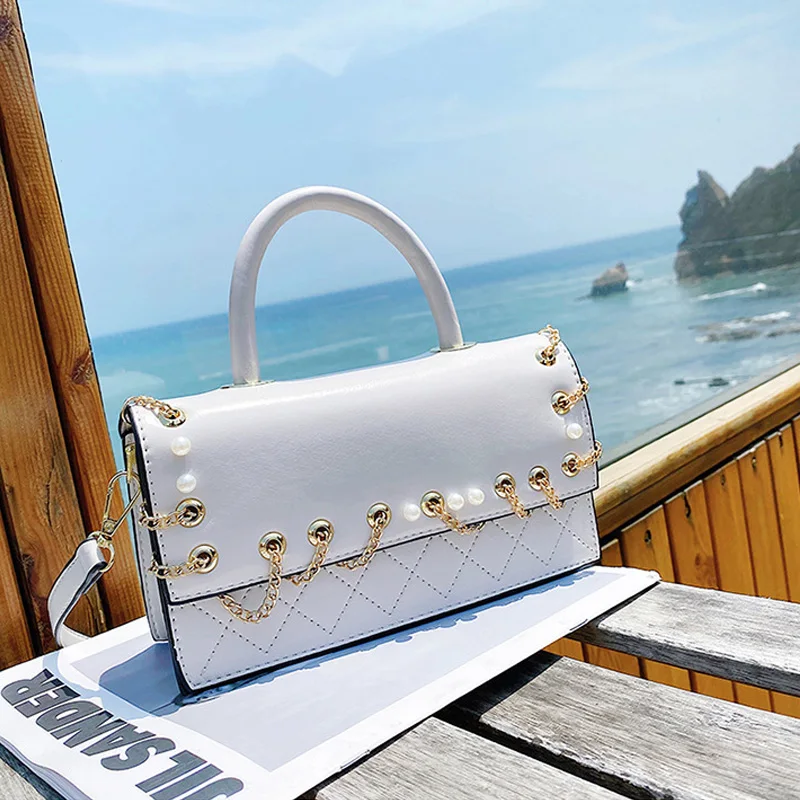 

Роскошные дизайнерские сумки на цепочке, сумки через плечо для женщин, Новое поступление 2021, модная женская сумка на плечо, однотонные сумки...