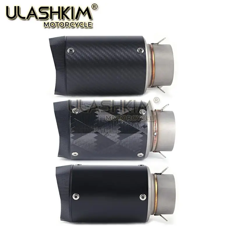 Мотоцикл углеродного волокна Выхлопной полной системы средней трубы слипоны для