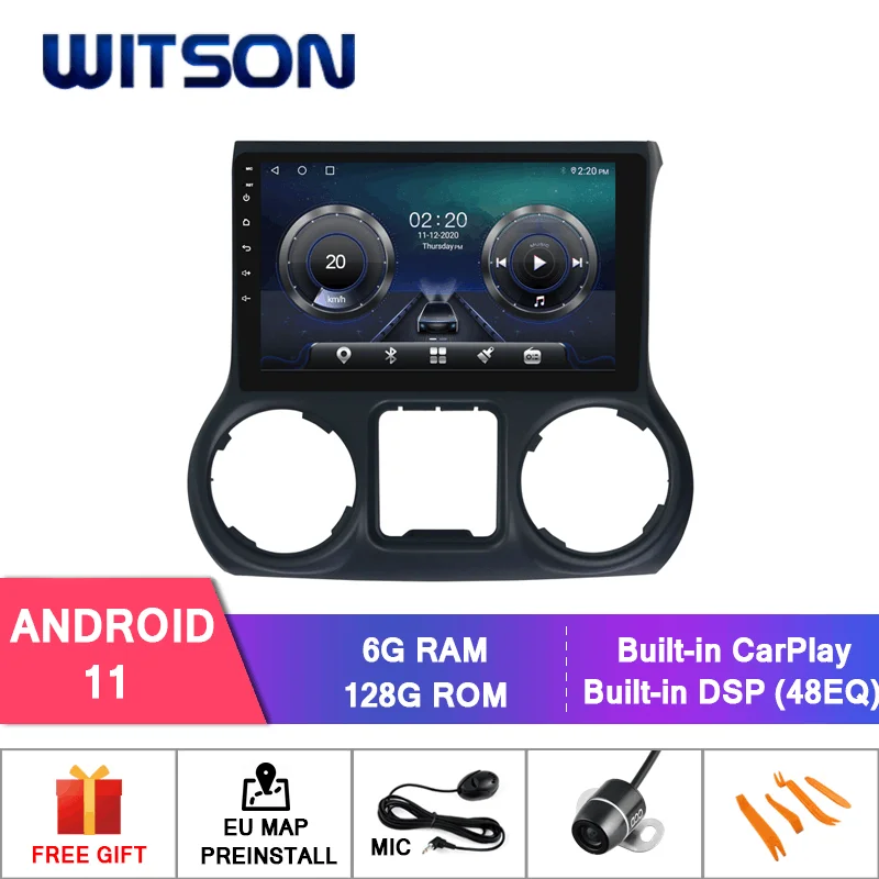 Автомобильная DVD-система WITSON Android 10 0 для JEEP WRANGLER 2017 автомобильный dvd-плеер