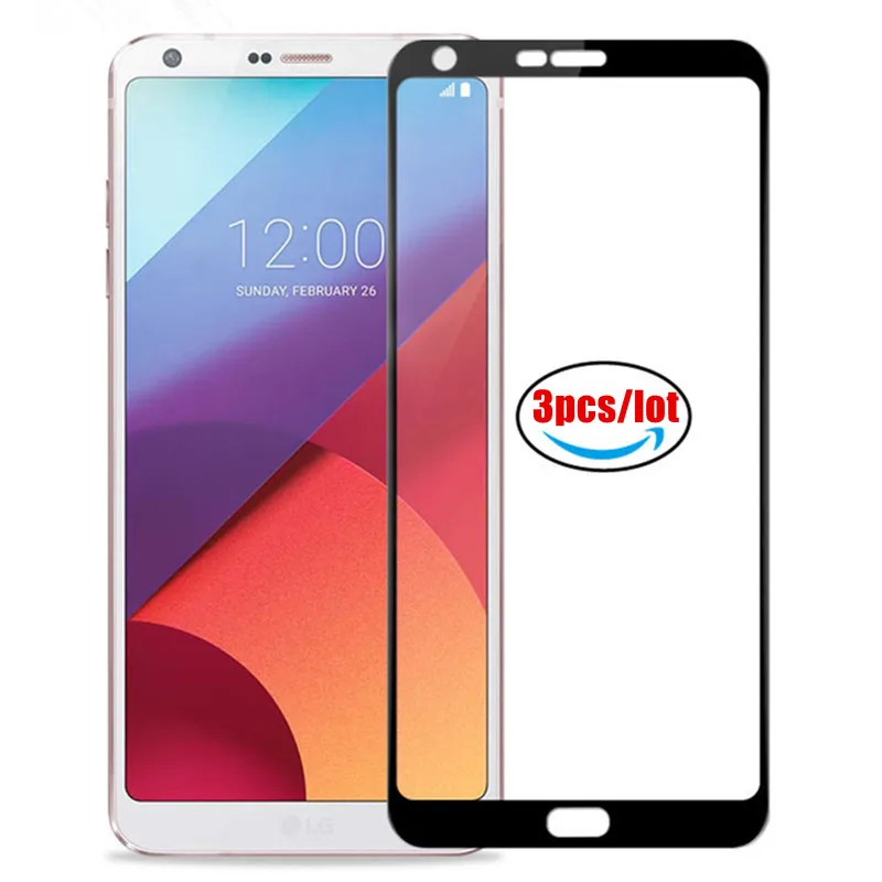 

3pcs 9D Safety Protective Glass For LG G6 lgg6 H870 H871 H870DS Full Cover Screen Protector on lg g6 G 6 LS993 Tempered Glass