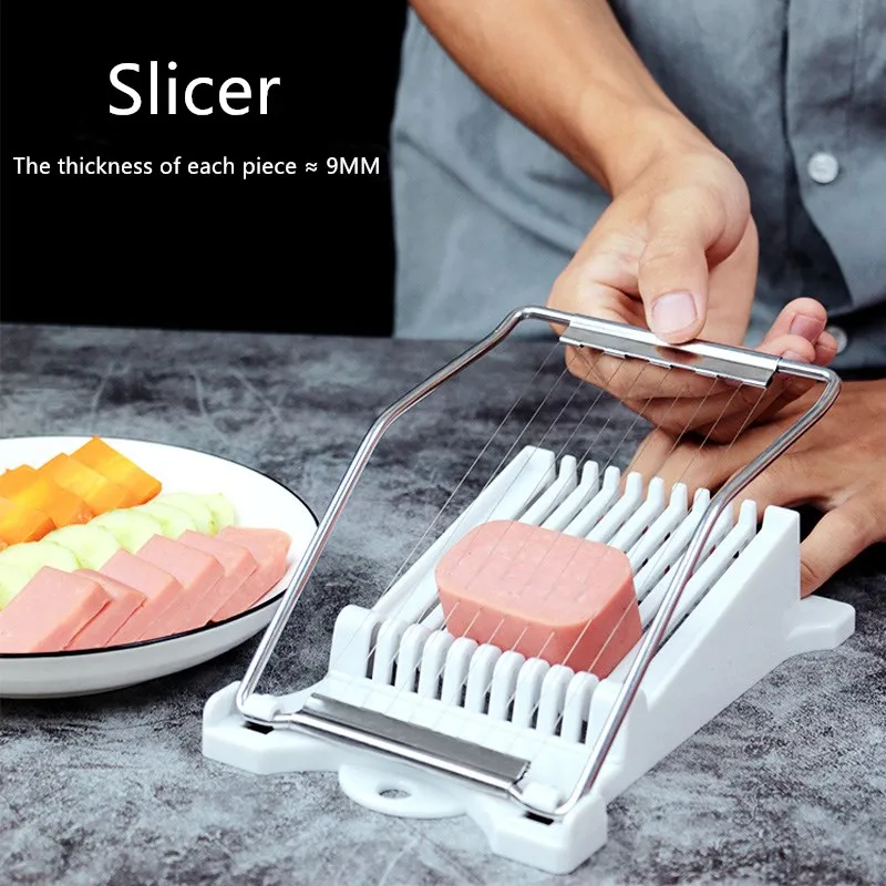 Lunch Meat Slicer Stainless Steel Banana Fruit Egg Ham Slice Sushi Cutter Canned Multifunctional Kitchen Household Tool | Дом и сад