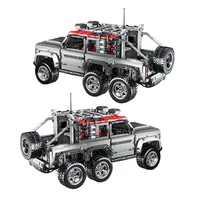 3288 pcs six wheel high tech off road landing car model building blocks suv car toys land rover defender vehicle children gifts
