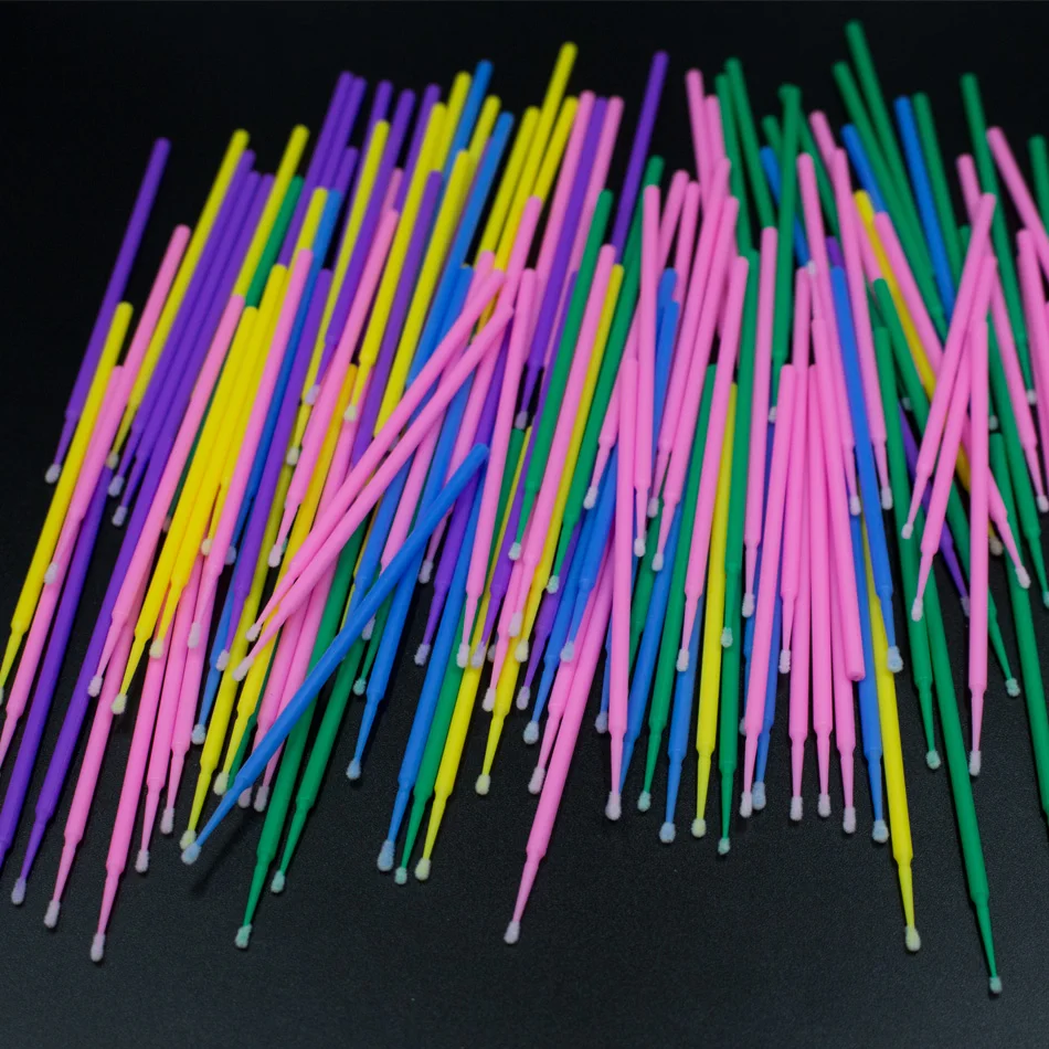 300/500 Pcs Disposable Micro Brush Individual Lash Removing Eyelashes Extension Brushes Lashes Makeup Accessories Tools |
