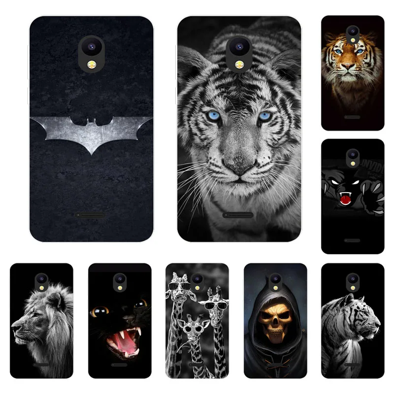 Чехол для Meizu C9 Pro силиконовая Мягкая задняя крышка из ТПУ с изображением зверей