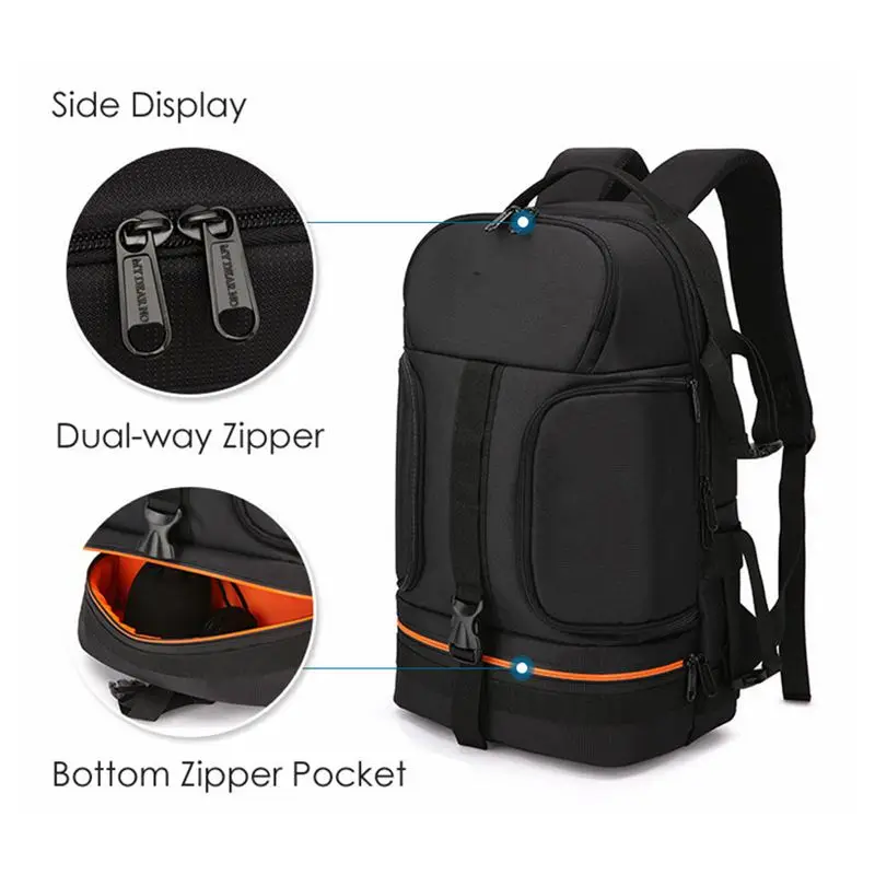 large laptop tripod case bag photo video waterproof shockproof camera shoulders soft padded reflective stripe fit 15 6 inch new free global shipping