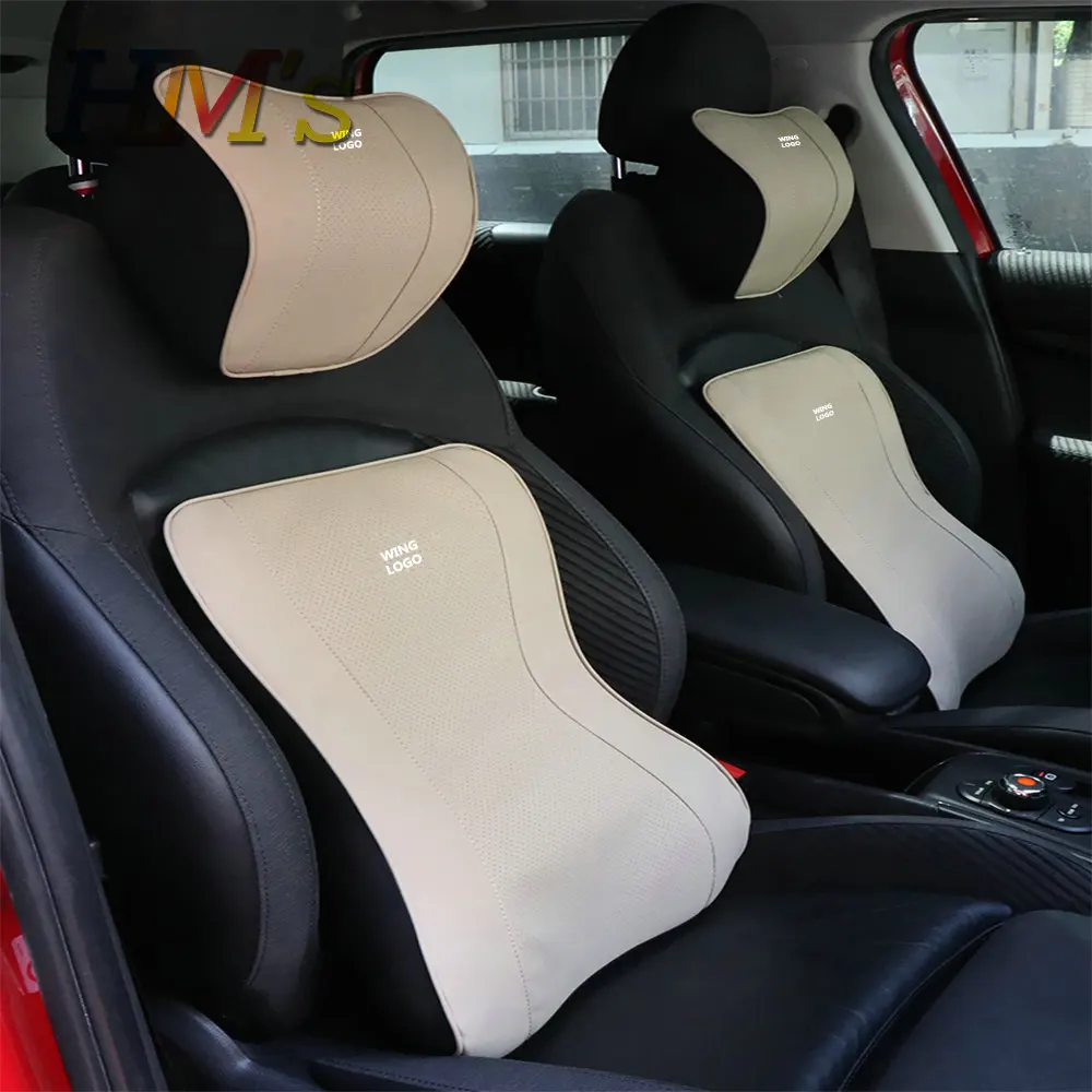 

Universal For Mini Cooper Car Accessories Memory Neck Headrest Pad Waist Seat Head Pillow Protector Cushion Spine Lumbar Support