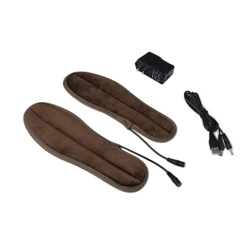 1 пара USB стельки с подогревом для ног согревающие теплые носки зимние уличные