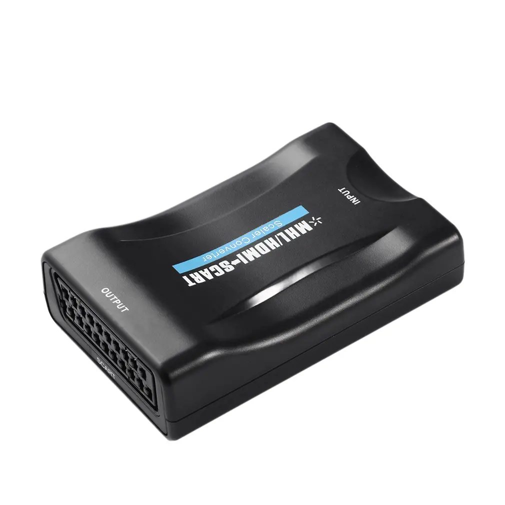 HD 1080P Переходник HDMI-scart видео и аудио адаптер универсальный конвертер для tv DVD Box
