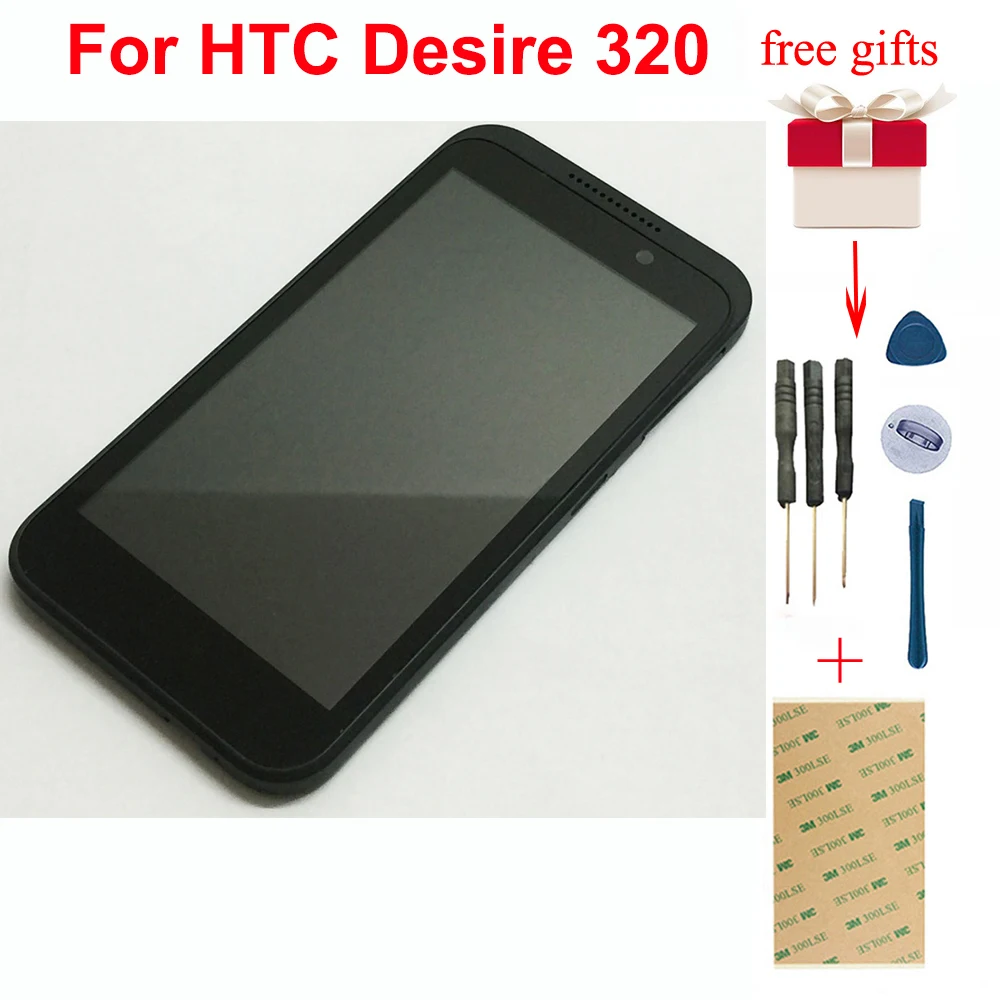 Сенсорный экран для HTC Desire 320 дигитайзер сенсорное стекло + ЖК-дисплей панель