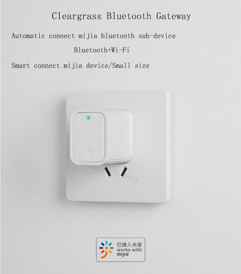 Xiaomi Smart Cleargrass Bluetooth/Wifi шлюз концентратор Работает с Mijia Bluetooth подустройство умный дом