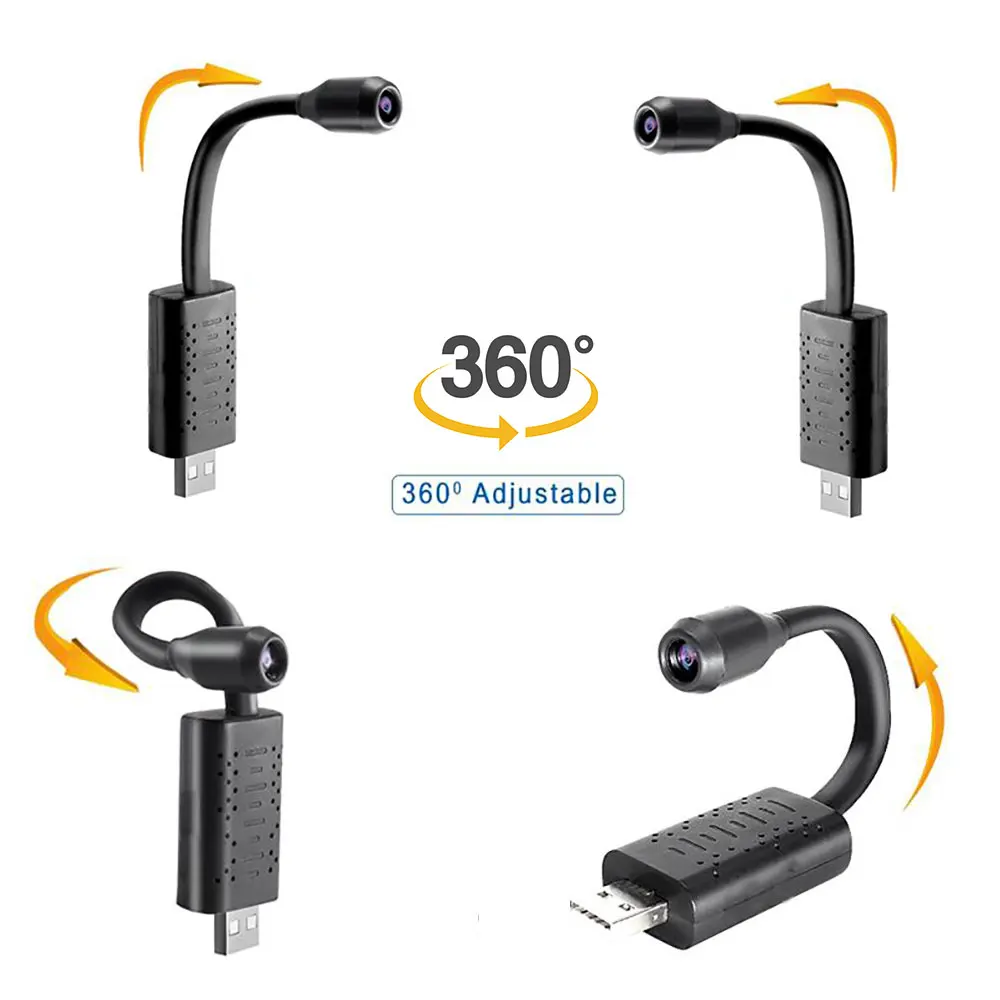 Мини Wi-Fi-камера с USB-интерфейсом HD 1080P 360 градусов | Электроника