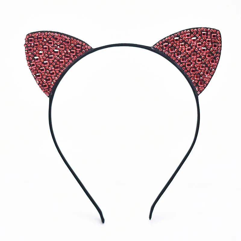 Обручи с цветами и кошачьими ушками для девочек головные уборы детские повязки