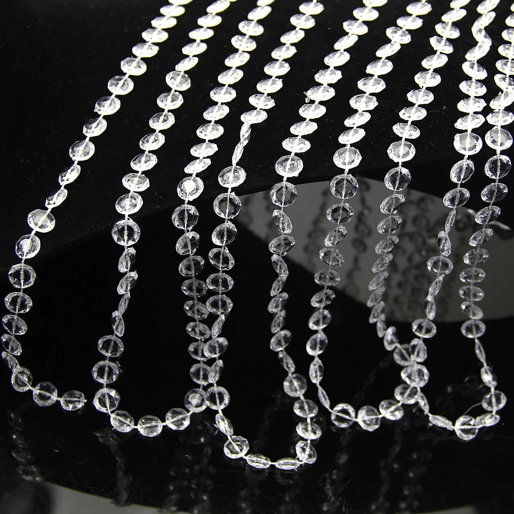 

Garland Diamond Strand Acrylic Crystal Bead Curtain Party Wedding DIY Decor