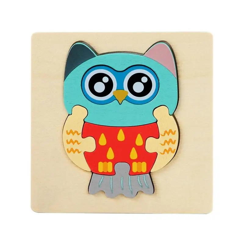 

Baby 3D Wooden Puzzle Educational Toys Early Learning Cartoon Intelligence Toys Montessori Toys Grasp For Kids Wooden Puzzl M1F9