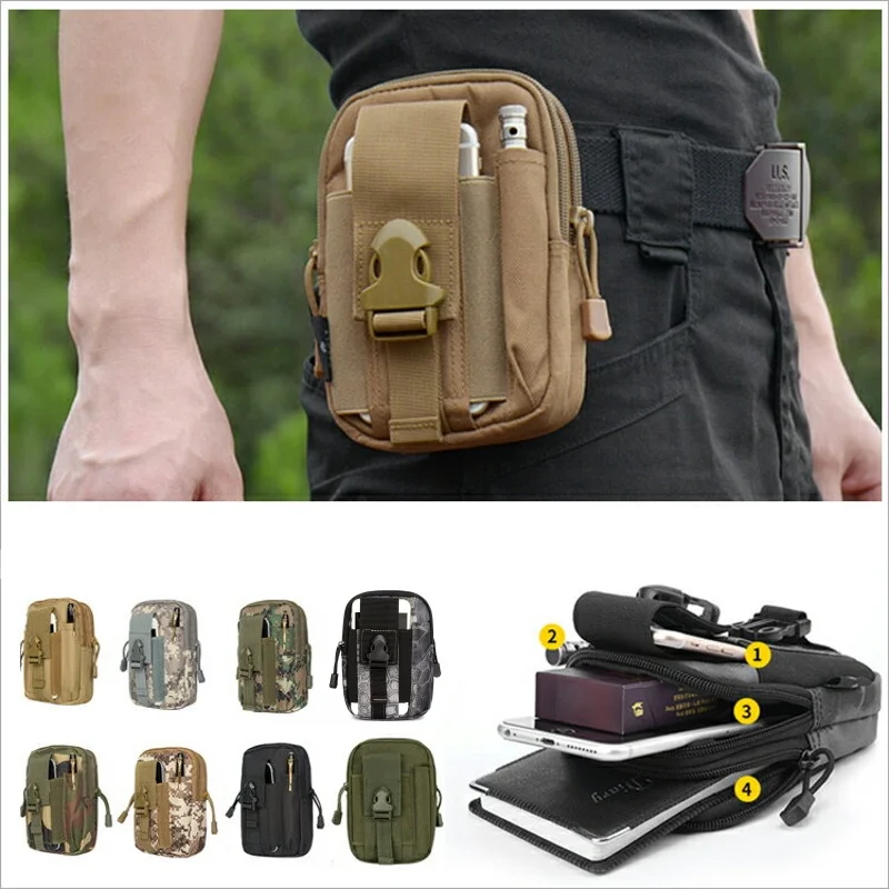 Molle тактический пояс поясная сумка EDC Для мужчин для занятий спортом на открытом