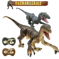 2 4g rc dinosaur intelligent raptor animal remote control dinosaur toy electric walking animals cat toys for children gift