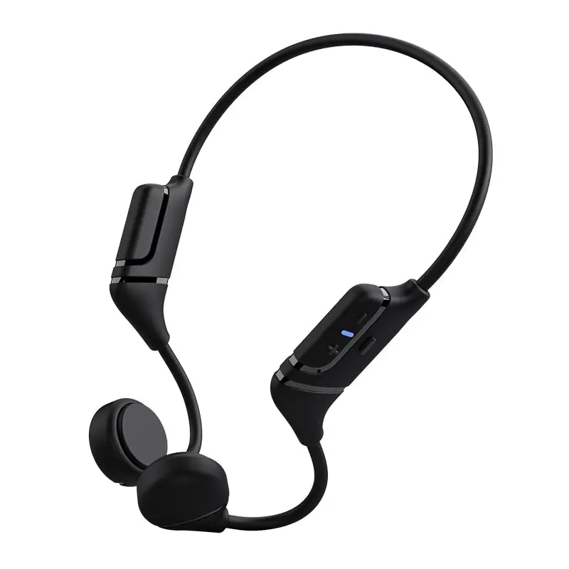 

V12 Bluetooth 5.0 Bone Conduction Headset Ultra-long Standby Bilateral Stereo Headset With Built-in Microphone For Xiaomi Huawei