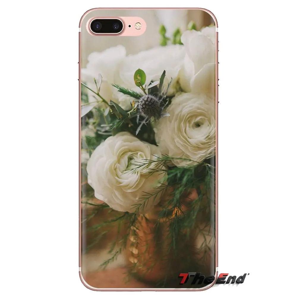 Silicone Phone Covers Colorful Peach Ranunculus Flowers For Xiaomi Redmi 4 3 3S Pro Mi3 Mi4 Mi4i Mi4C Mi5 Mi5S Mi Max Note 2 |