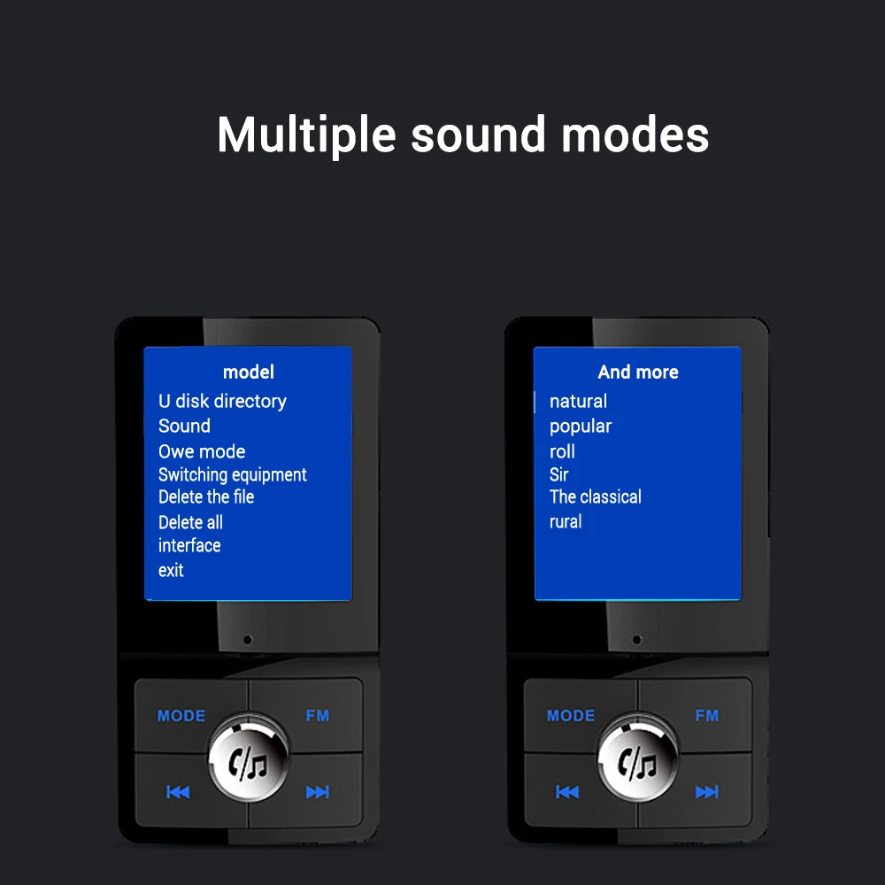 Автомобильный MP3-плеер, Bluetooth, fm-передатчик, Aux In 5EQ, музыка, 1,77 дюйма, ЖК-дисплей, Bluetooth 4,2, гарнитура, автомобильный комплект, 2-USB зарядное устройство, поддержка TF карты