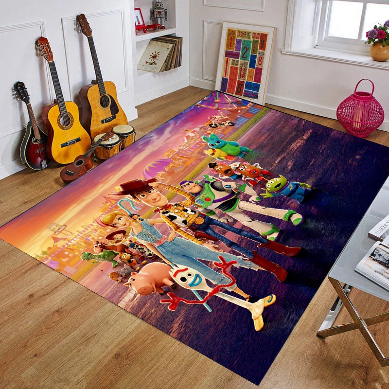 Мультяшный детский игровой коврик утолщенный экологически чистый полимерный