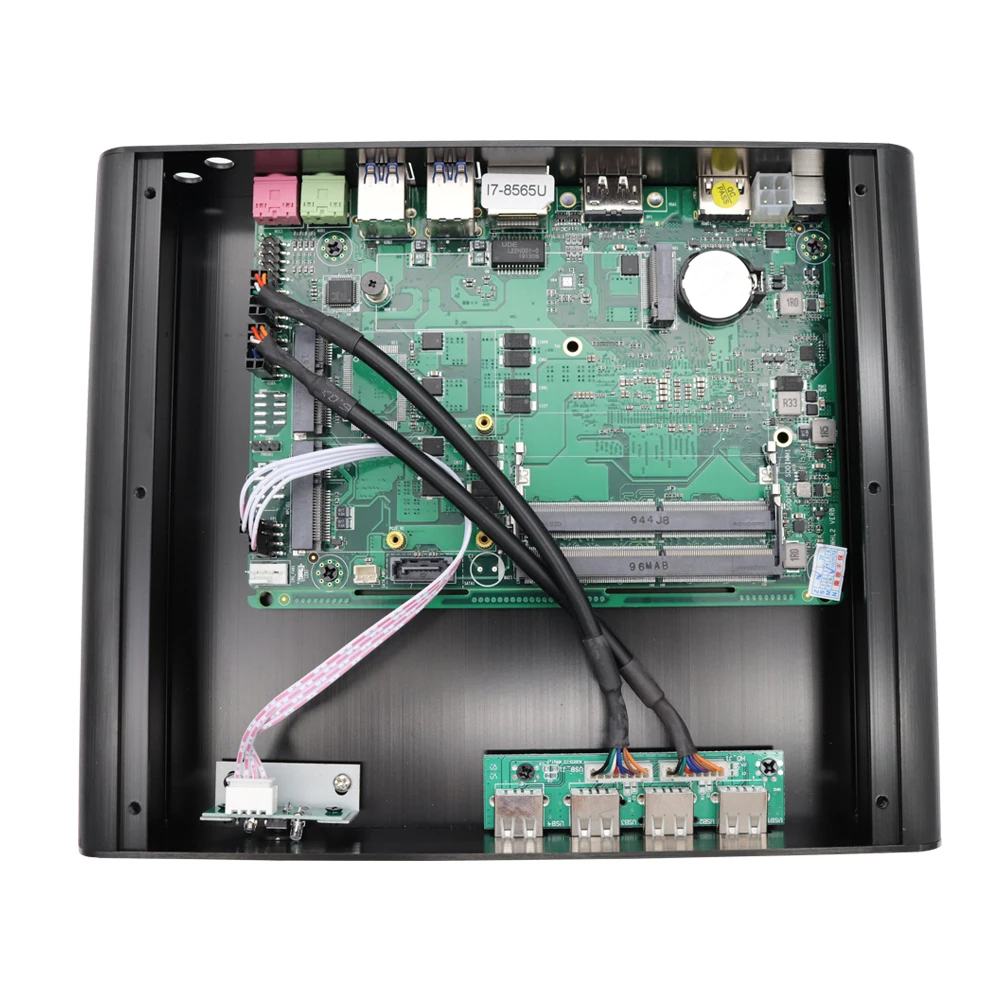 Мини-компьютер процессор EGLOBAL Fanless Intel i7 10710U 10510U Windows 10 2 * DDR4 M.2 NVMe + Msata 5 &quotSATA HTPC