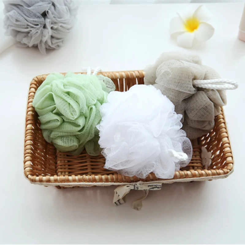 

Сетчатый шар для ванны щетки для ванной, скребок для тела, массажер, инструмент для чистки с большими пузырьками, аксессуары для домашнего д...