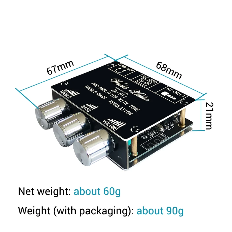 Предусилитель NE5532 плата совместимая с Bluetooth аудио эквалайзер беспроводной
