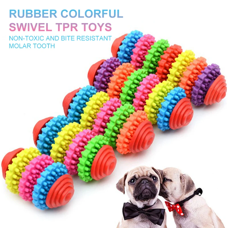 

Soft Dog Chew Toy Rubber Pet Dog Teething Healthy Cleaning Toy Aggressive Chewers Food Treat Dispensing Toys For Puppy Small Dog