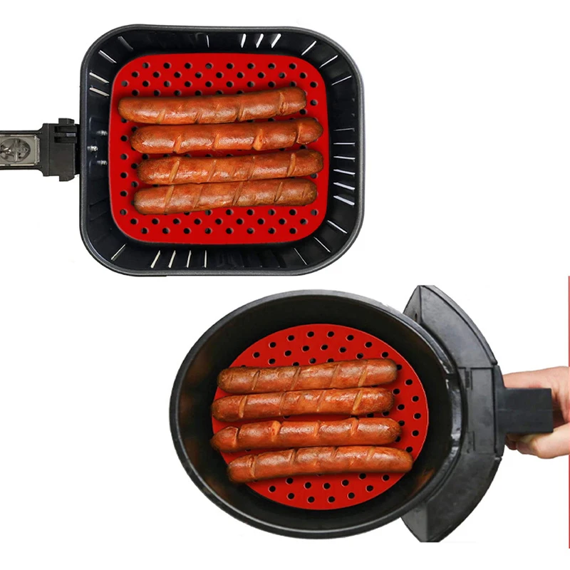 

Oil Mats Reusable Air Fryer Silicone Accessories Liners Square Bakeware Baking Mat Air Fryer Liner Mat Silicone Mat Pastry Tools