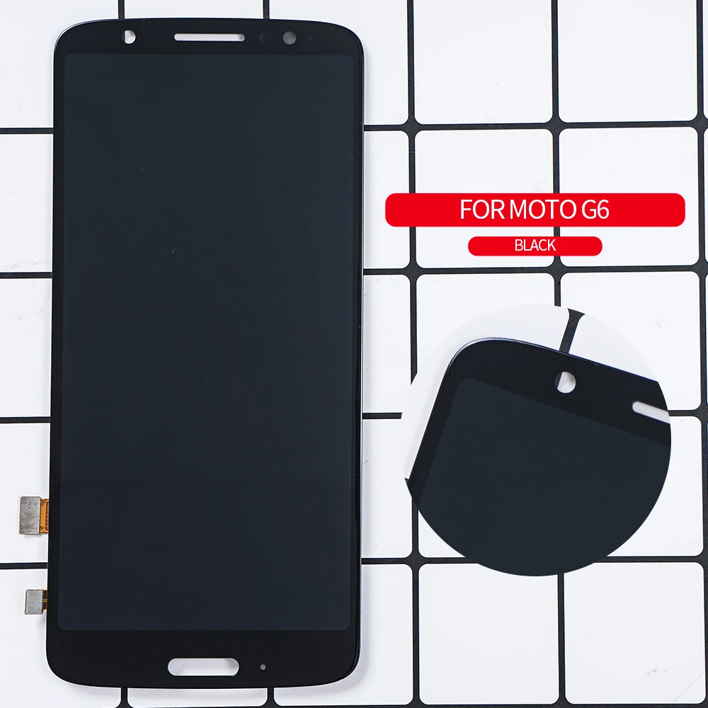 ЖК-дисплей для Motorola Moto G6 Xt1925 XT1925-3 Xt1925-5 ЖК-дисплей Экран Дисплей с сенсорным экраном Стекло дигитайзер передней рамкой в сборе