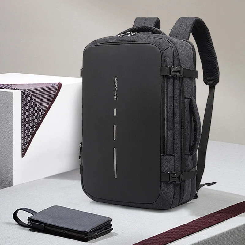 Рюкзак Эдисон мужской из ткани Оксфорд уличный Многофункциональный ранец с USB