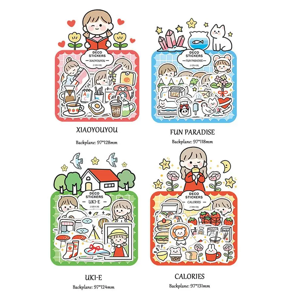 

20 Models*2 40 Pieces Decorative Stickers DIY Stickers 3D Sticker Interesting Tape Diary Decor for Decoration Stickers