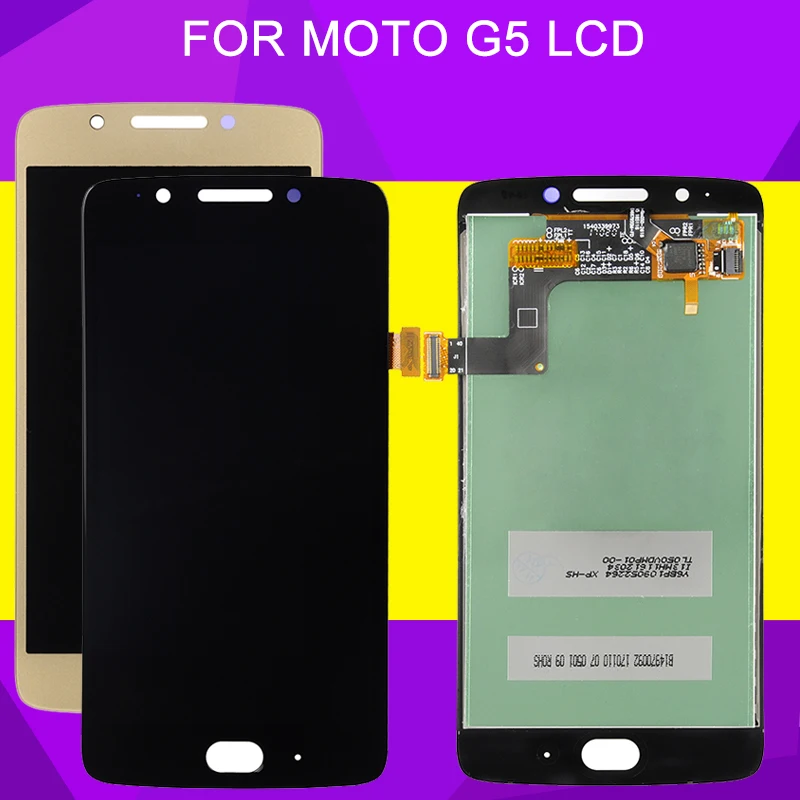 ЖК-дисплей для Motorola Moto g5 сенсорный экран без рамки Замена экрана MOTO G5 дисплей XT1672