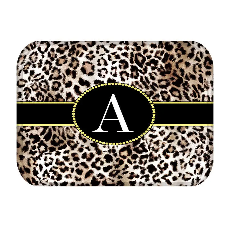 Коврик с леопардовым рисунком и надписью для кухонной входной двери ковер из