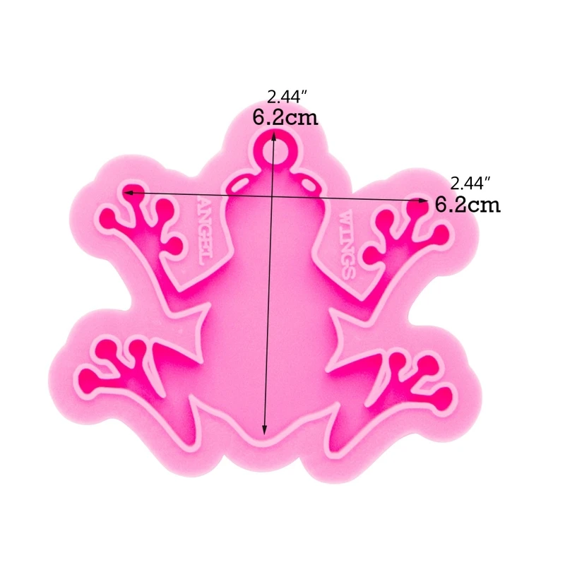 

DIY Crafts Epoxy Resin Mold Jewelry Decorations Making Tool Cartoon Frog Shape Keychain Pendant Casting Silicone Mould
